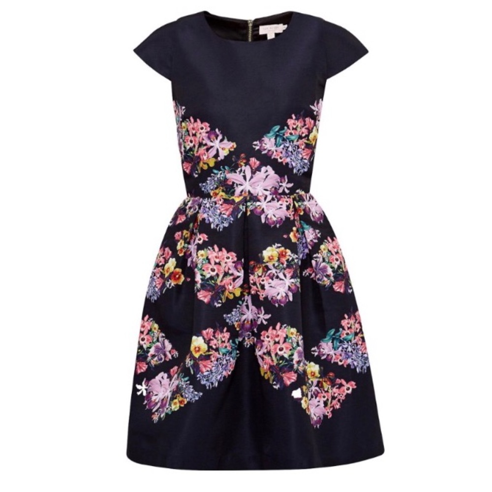 [NWT] Ted Baker Girley Lost Gardens Diamond Dress